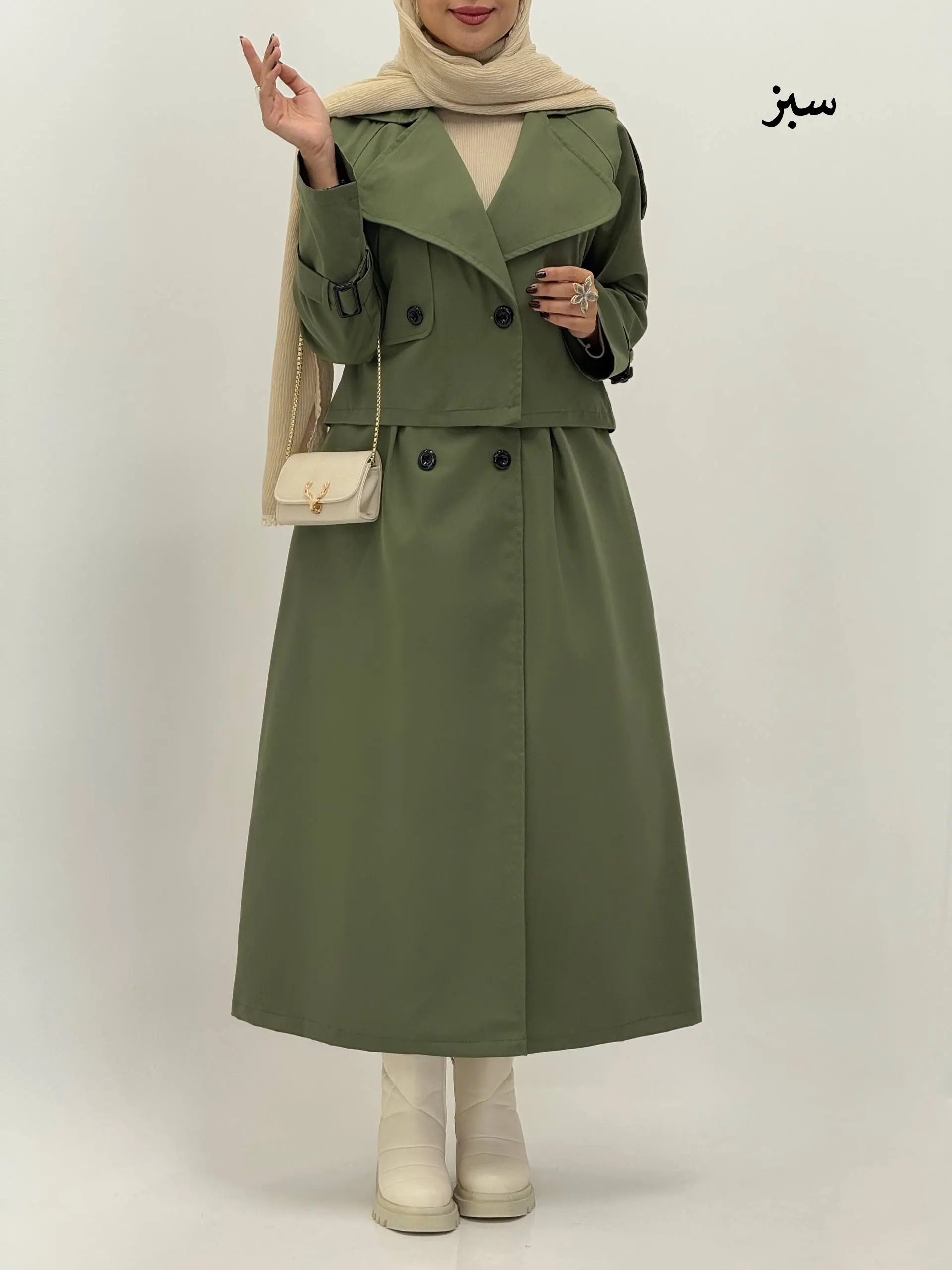 3678-بارونی آستردار شکیبا